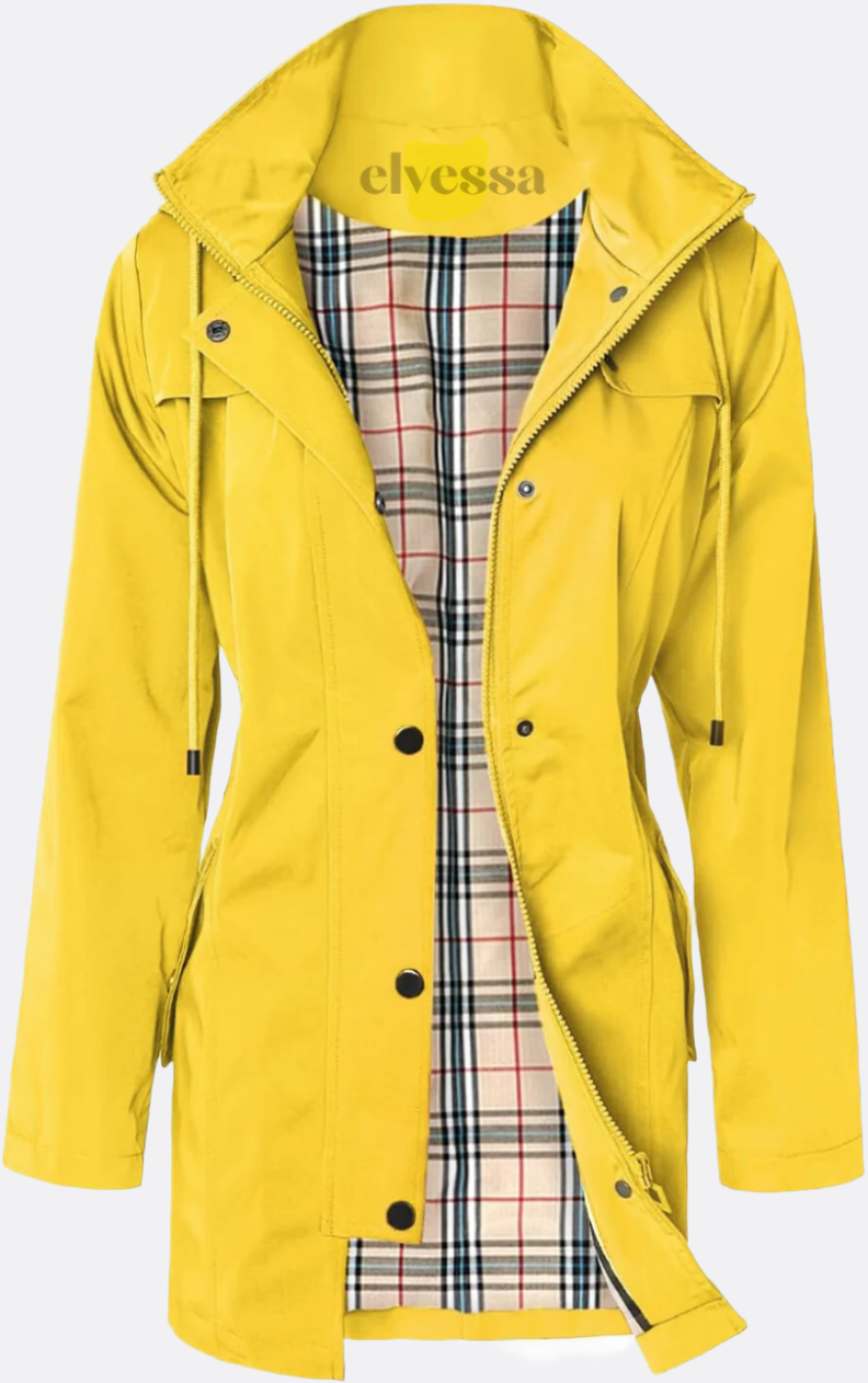 Elvessa Plaid Rain Jacket