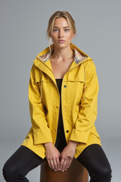 Elvessa Plaid Rain Jacket
